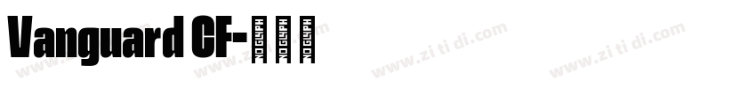 Vanguard CF字体转换